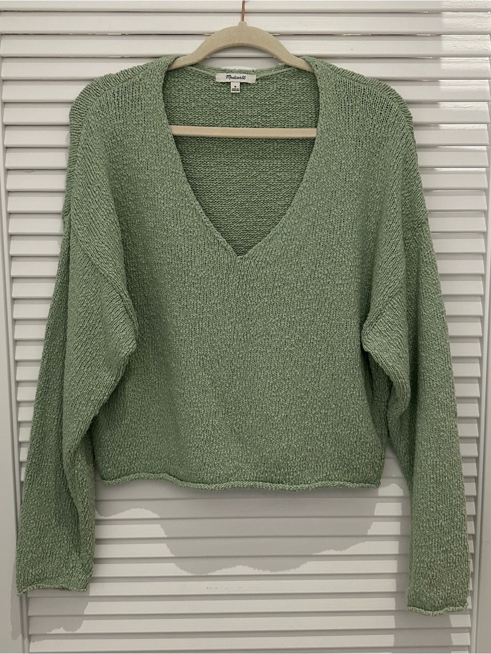 Madewell Deep-V Boxy Sweater
